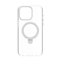 Momax iPhone 15 Pro (6.1") Magnetic Flip Stand Case - Clear