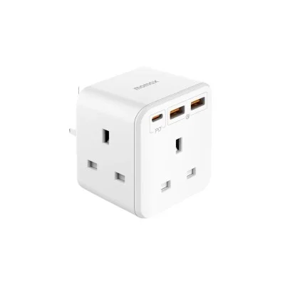Momax ONEPLUG PD20W 2A1C 3 Outlet Strip - White