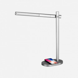  Momax Q.LED Desk Lamp With Wireless Charger base 10W - Gray