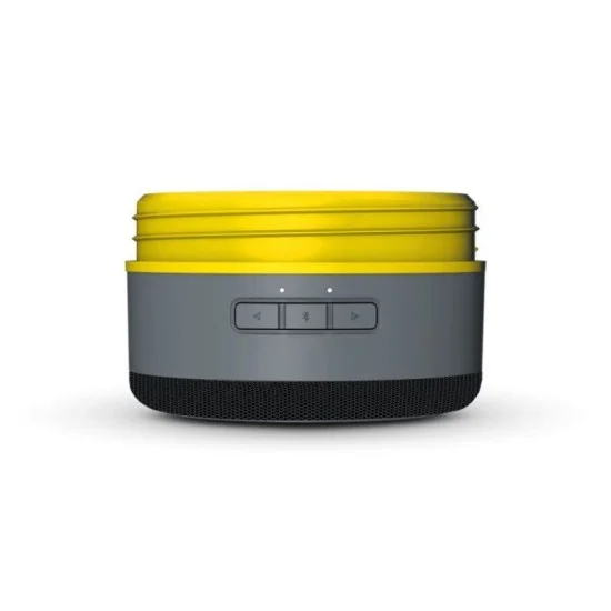 Goui Coaster Speaker - Steel Grey/Yellow