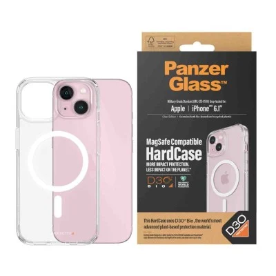 PanzerGlass&trade; HardCase MagSafe Compatible with D3O iphone 15 - Clear
