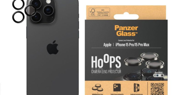 Protector cámara iPhone 15 Pro/ 15 Pro Max Rings PanzerGlass