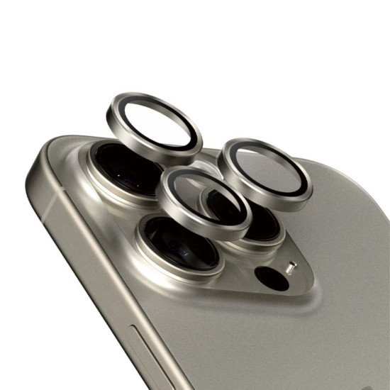 Panzerglass™ Hoops Kameraschutz Iphone 15 Pro, 15 Pro Max - Natural  Titanium - Panzerglass™ Hoops Camera Lens Protector Iphone 15