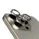 بانزر جلاس حماية عدسة كاميرا لهاتف ايفون 15 برو | 15 برو ماكس - التيتانيوم الطبيعي