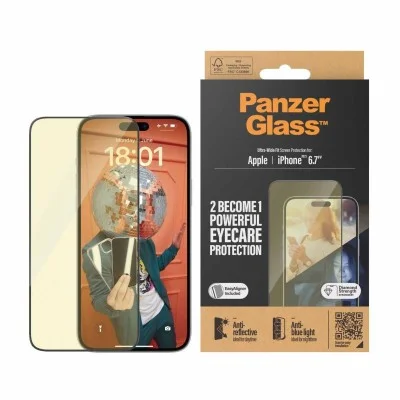 PanzerGlass&trade; Screen Protector iPhone 15 Plus| Anti-Reflective & Anti-Blue Light