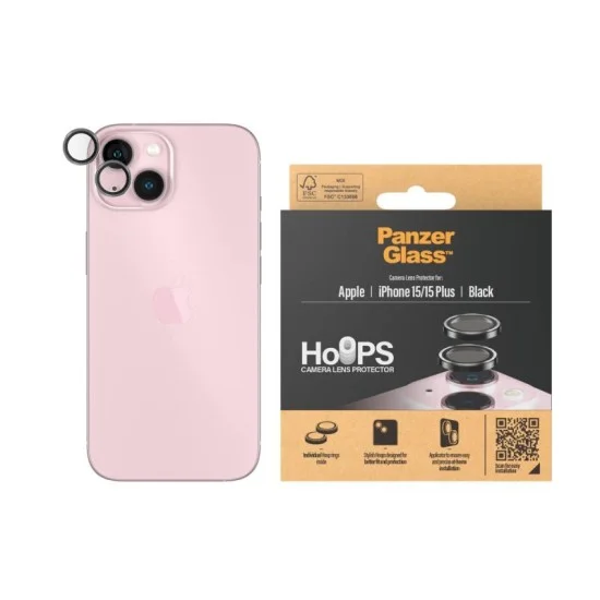 PanzerGlass&trade; PicturePerfect Camera Lens Protector iphone 15 |15 Plus - Rings