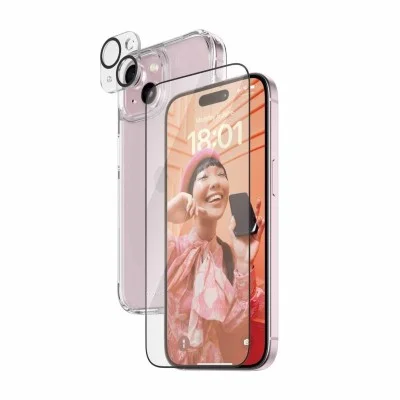 Protection Pack Iphone 15 3-In-1 Panzerglass Clear