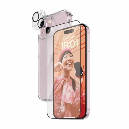 Protection Pack Iphone 15 3-In-1 Panzerglass Clear