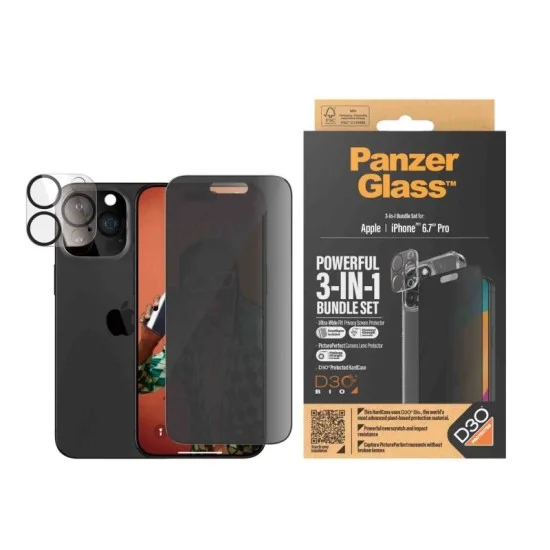 Protection Pack Iphone 15 Pro Max 3-In-1 Panzerglass