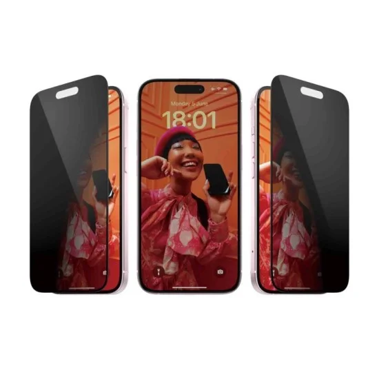 PanzerGlass&trade; Privacy Screen Protector iPhone 15 | Ultra-Wide Fit - Privacy