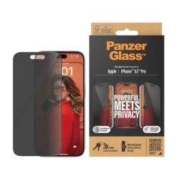 PanzerGlass&trade; Privacy Screen Protector iPhone 15 Pro | Ultra-Wide Fit - Privacy