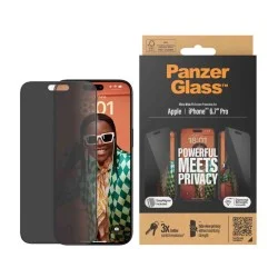 PanzerGlass&trade; Privacy Screen Protector iPhone 15 Pro Max | Ultra-Wide Fit - Privacy