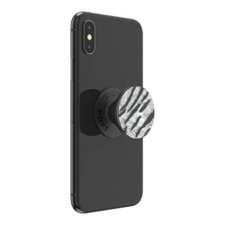 PopSockets Phone Stand and Grip - Vegan Leather Zebra