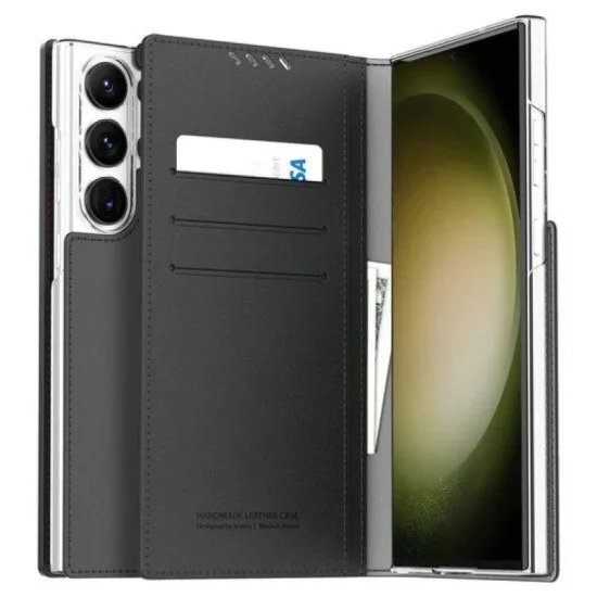 Cover Samsung S23 Ultra Mustang Dairy Wallet Araree - Black