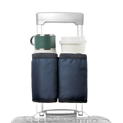 Luggage Travel Cup Holder Free Hand Drink Caddy (Blue)