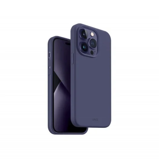 Cover Iphone 14 Pro Max Hybrid Lino Uniq - FIG (PURPLE)