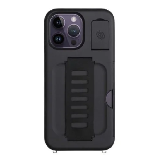 Cover Iphone 14 Pro Max Kickstand With Wallet Grip2U (Charcoal)