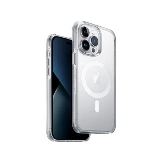 Cover Iphone 14 Pro Max Magsafe Hybrid Combat Uniq - Dove Satin Clear