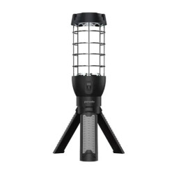 Porodo Outdoor Tripod Lamp With Built-In Battery - Black
