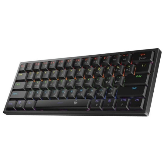 بورودو لوحة مفاتيح الألعاب بإضاءة تي أل كيه ميكانيكية - أسود