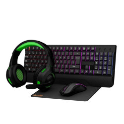 Porodo Gaming Set 4 in 1 (Keyboard, Mousepad, Mouse, Headphone) - Black