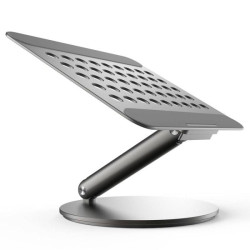 Powerology Multi-Joint Aluminum Stand For Laptop -Tablet - Gray