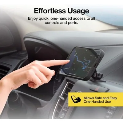 Scosche MagicMount Universal Magnetic Flush Mount Phone Holder for Car or Home, Phone and GPS Mount - Black
