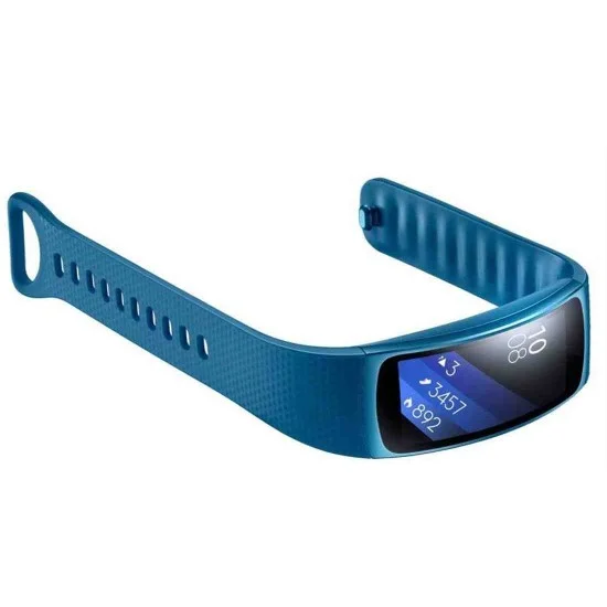 Strap Watch Samsung Gear Fit2 Gps Sports Band Small Size - Blue