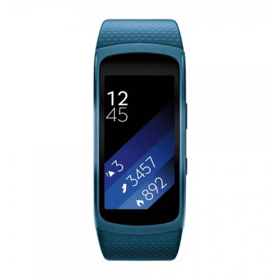 Strap Watch Samsung Gear Fit2 Gps Sports Band Small Size - Blue