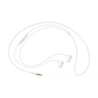 Wired Earbuds Stereo With Mic  – White