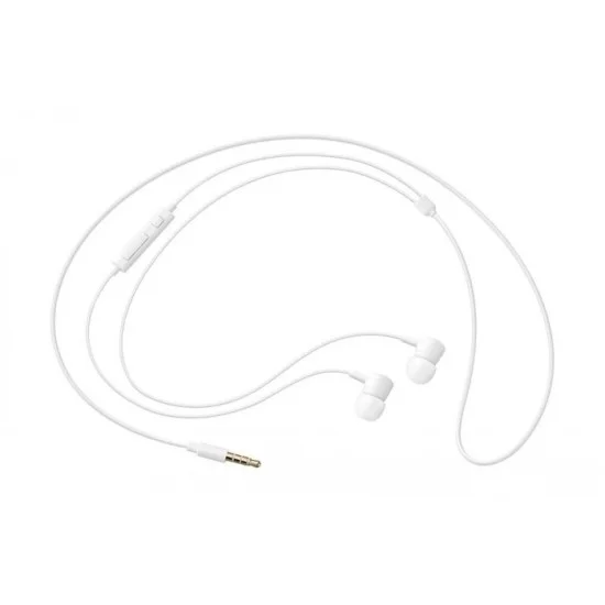 Wired Earbuds Stereo With Mic  – White