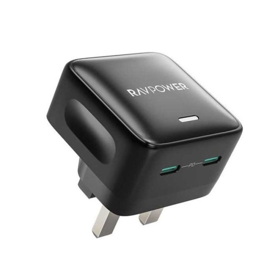Ravpower RP PC1031 PD PIONEER Wall Charger  35W-2-Port - Black