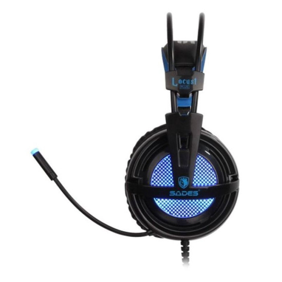 Sades SA-904 Locust Plus Wired Gaming Headset - Black