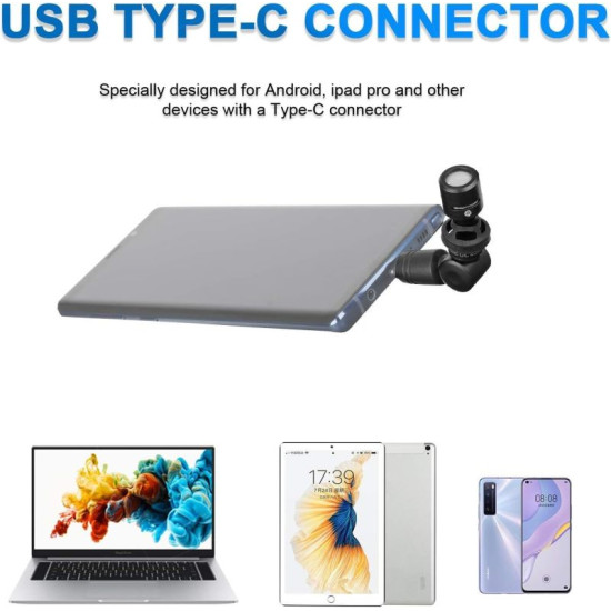 سارامونيك ميكروفون صغير الحجم لأجهزة USB من النوع C