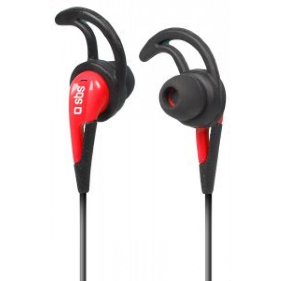 SBS In-Ear Stereo Sport Earset Runway 2 Sport for Smartphones - red