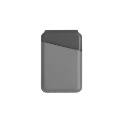 Uniq Lyden Ds Rfid-Blocking Magnetic Card Holder With Stand - Charcoal (Rhino Grey/Black)