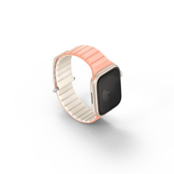 Uniq Revix Evo Reversible Magnetic Apple Watch Strap 41/40/38Mm - Crepe (Crepe Pink/Ivory)