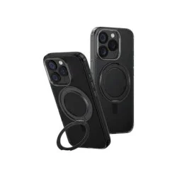 Cover Iphone 16 Pro Max Magclick Charging Swivix With 360 Rotating Kickstand Uniq Hybrid - Black