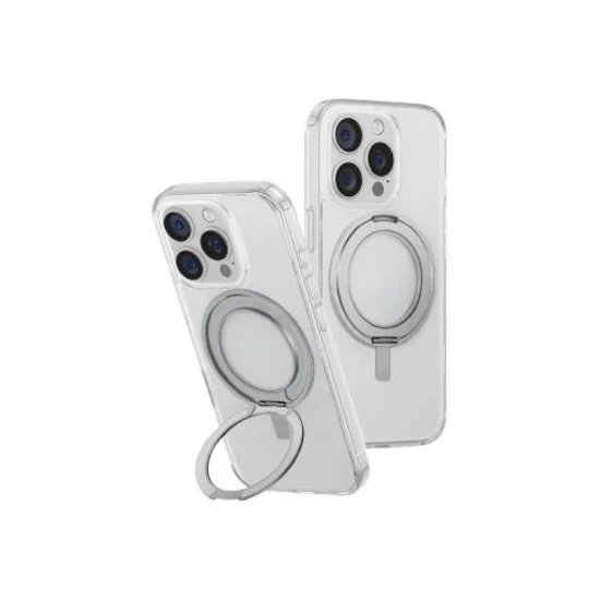 Cover Iphone 16 Pro Magclick Charging Swivix With 360 Rotating Kickstand Uniq Hybrid - Lucent Clear