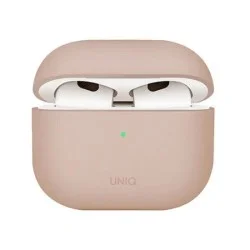 Uniq Lino Hybrid Liquid Silicon Case For Airpods 4Th Gen Case - Pink