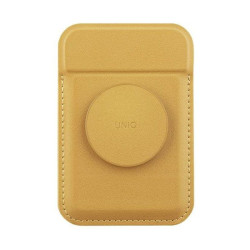Uniq Flixa Magnetic Card Holder And Pop-Out Grip-Stand - Canary Yellow