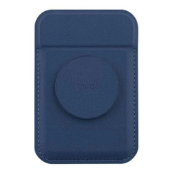 Uniq Flixa Magnetic Card Holder And Pop-Out Grip-Stand - Navy Blue