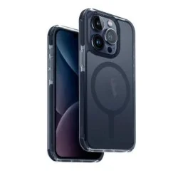 Cover Iphone 15 Pro Max Hybrid Magclick Charging Combat Uniq -  Smoke Blue