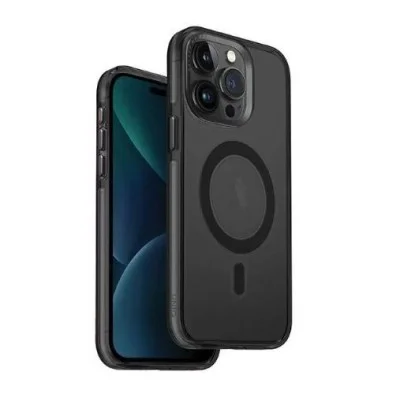 Cover Iphone 15 Pro Magnetic Charging Calio Uniq - Smoked (Grey Tinted)
