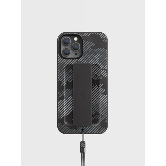 Cover Iphone 12 Pro Max Uniq Hybrid Heldro Designer Edition - Charcoal Camo