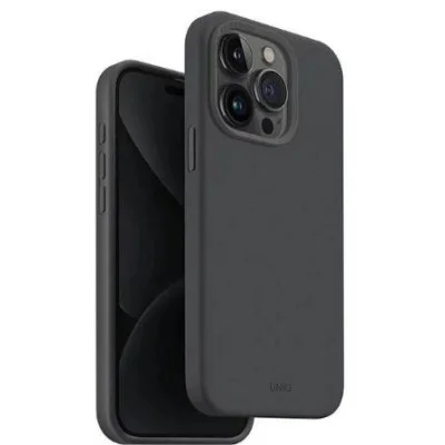 Cover Iphone 15 Pro Magsafe Heldro Uniq - Charcoal (Grey)