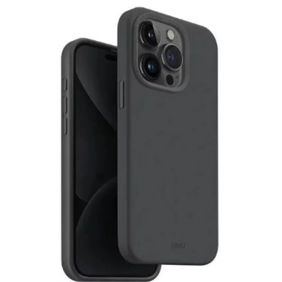 Cover Iphone 15 Pro Magsafe Heldro Uniq - Charcoal (Grey)