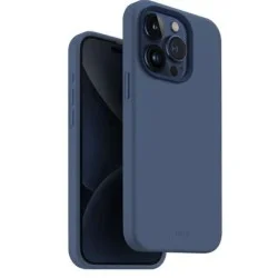 Cover Iphone 15 Pro Max Hybrid Magclick Charging Lino Hue Uniq - Navy (Blue)
