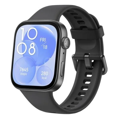 Huawei Watch Fit 3 Aluminum body Silicone Strap - Black