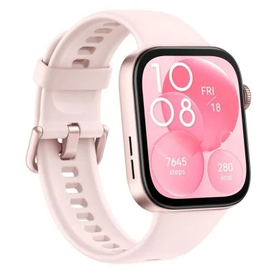 Huawei Watch Fit 3 Aluminum body Silicone Strap - Pink
